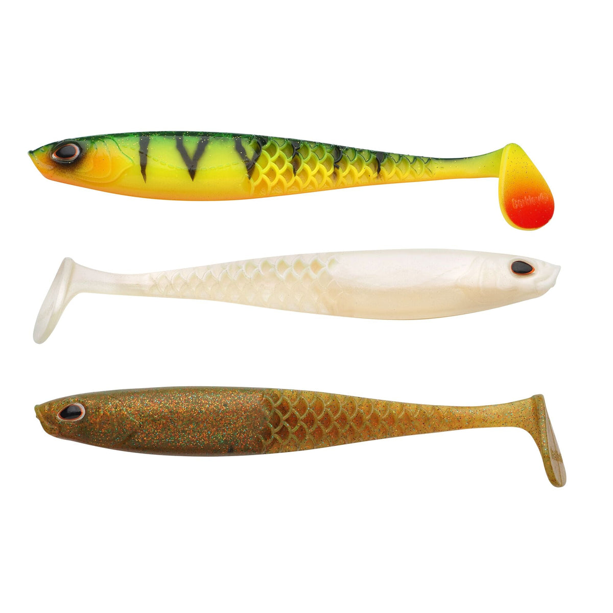 Berkley PowerBait Cullshad Slim Mix Pack 7,5cm bis 15cm 15cm / 17g / 3 Stück Dark Water - Gummifisch