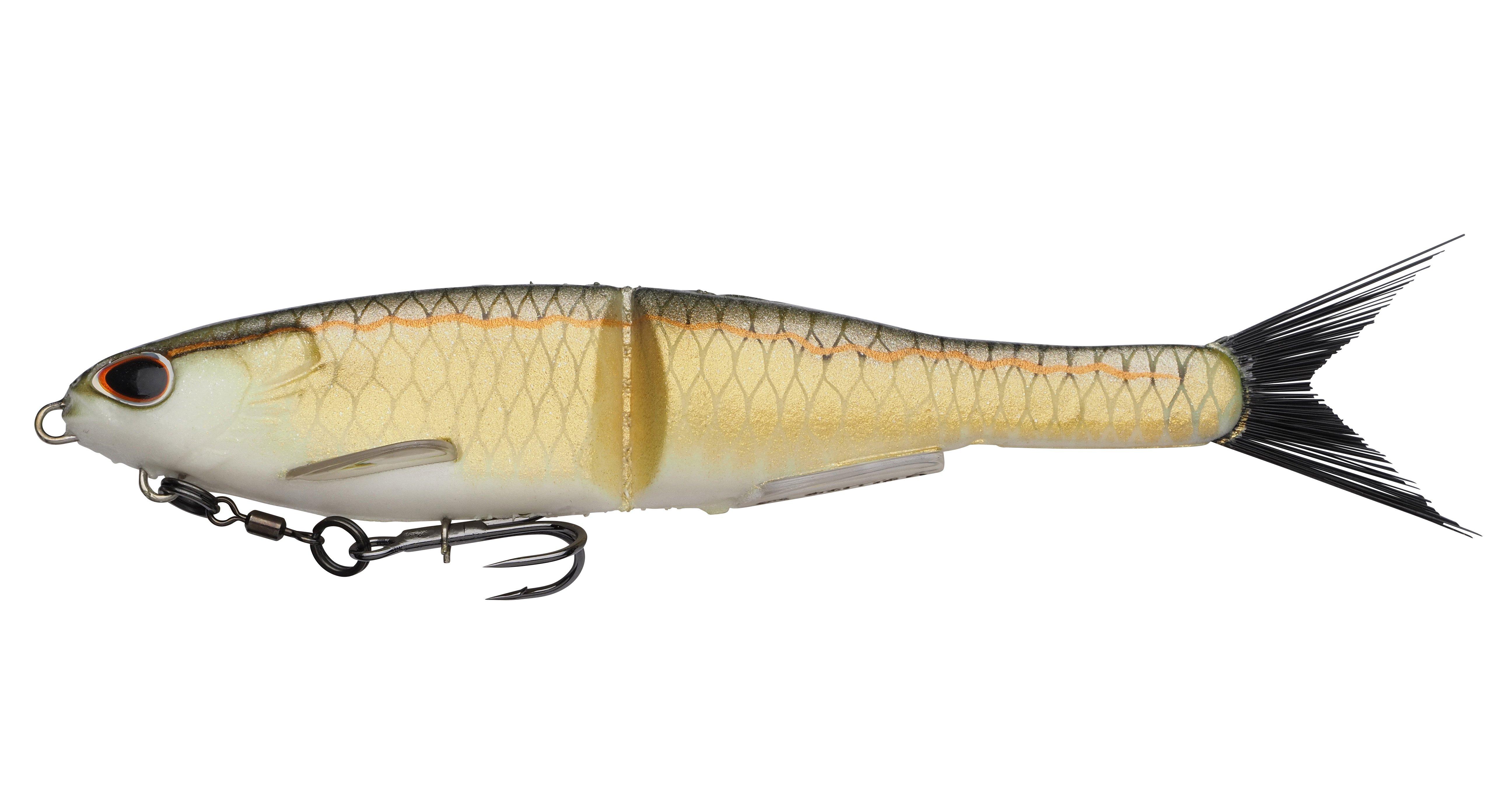 Berkley PowerBait Nessie – Soft Glidebait für Hecht & Zander 12cm / 11g Gold Shad - Glidebait