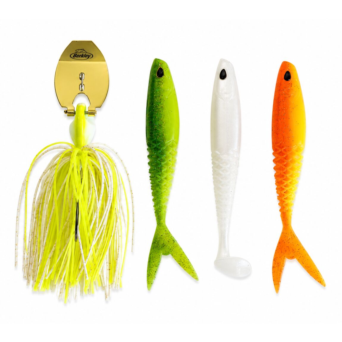 Berkley PowerBait Slobberknocker Kit mit 3 Trailern 11g Dark Water - Chatterbait
