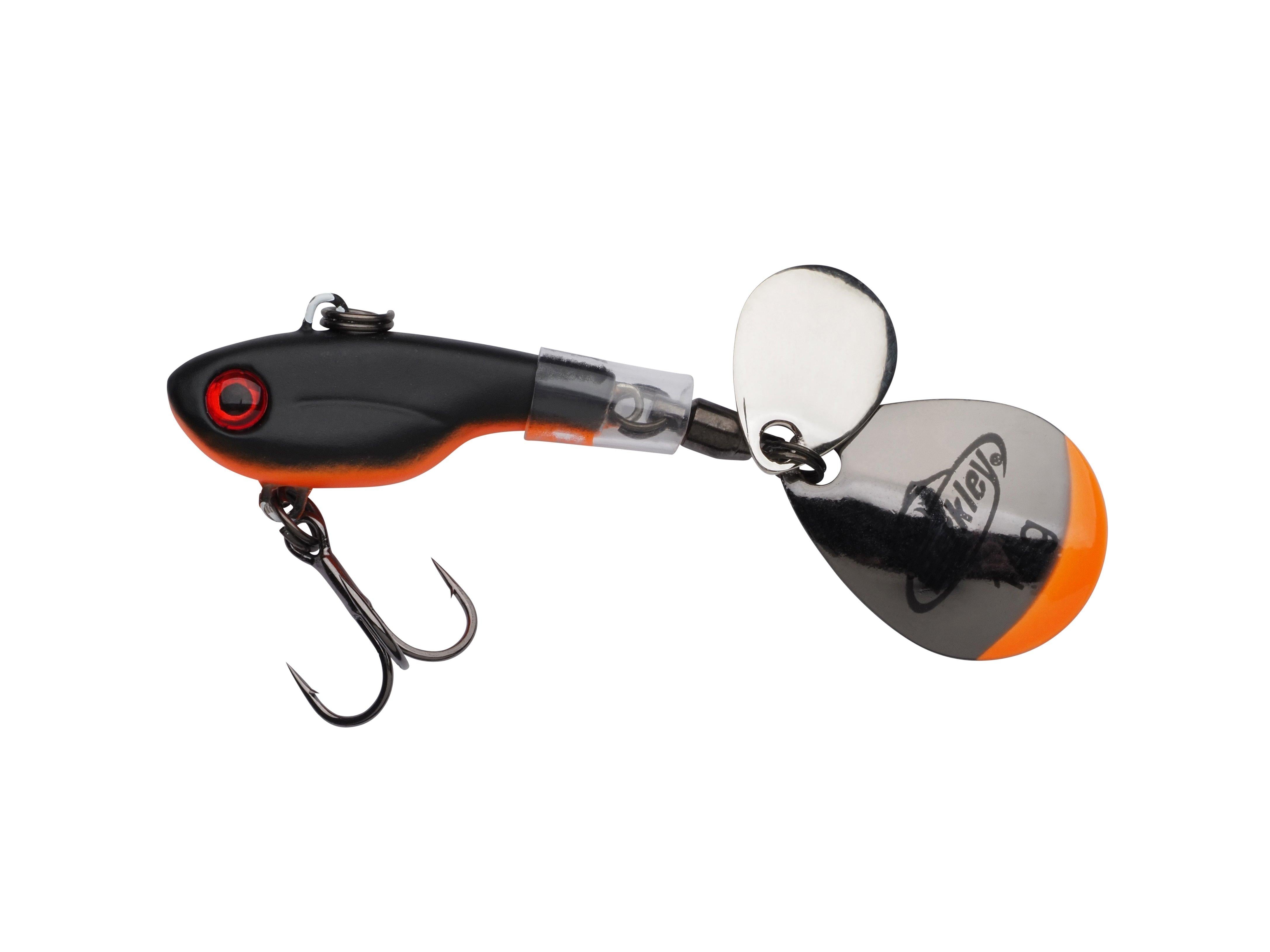Berkley Pulse Spintail – Spinjig mit zwei Metallblätter 9g / 6cm / 12 Black Orange - Spinjig