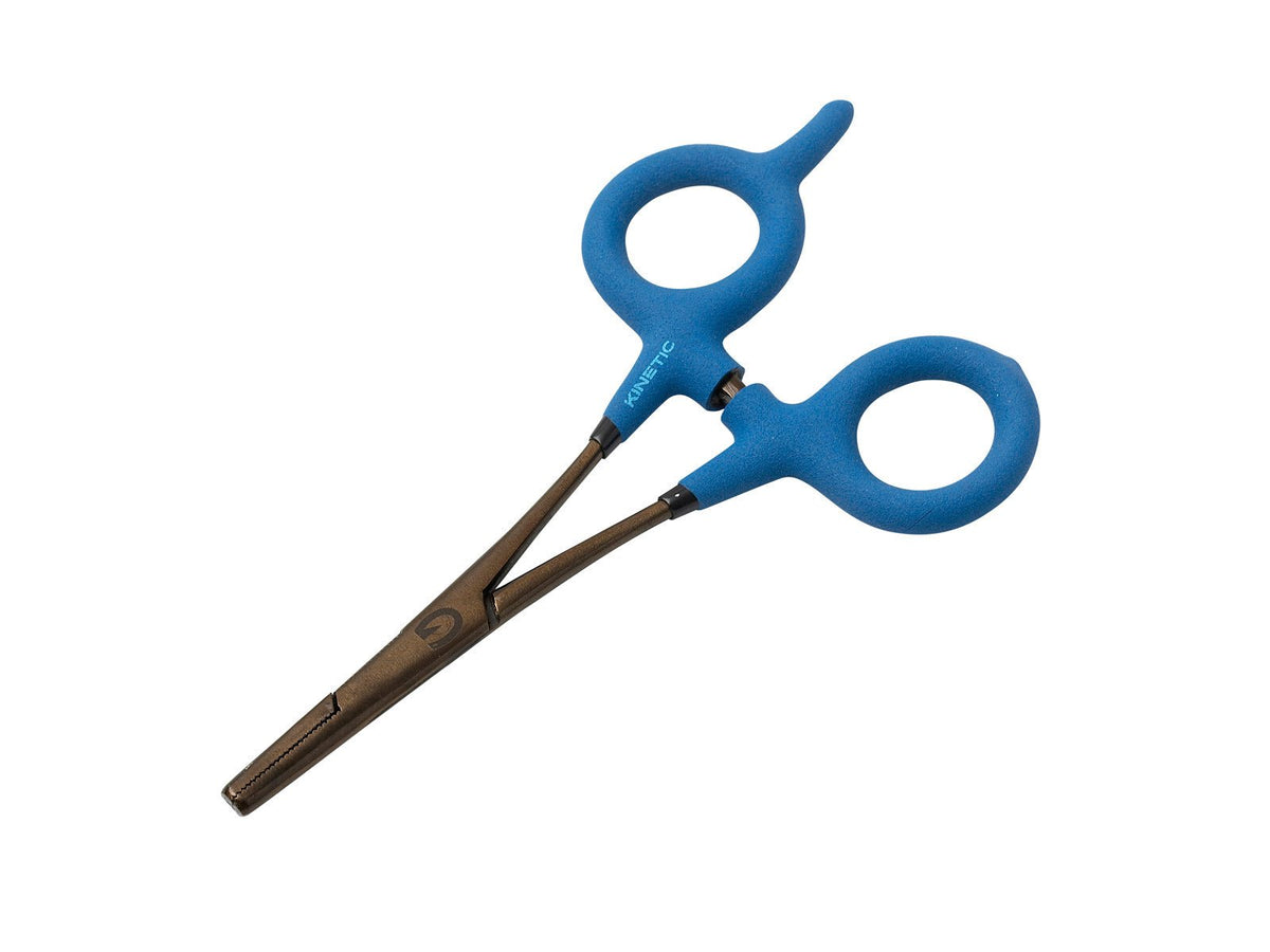 Kinetic CS Forceps Straight Nose 17cm Blue/Black - Haken & Zubehör