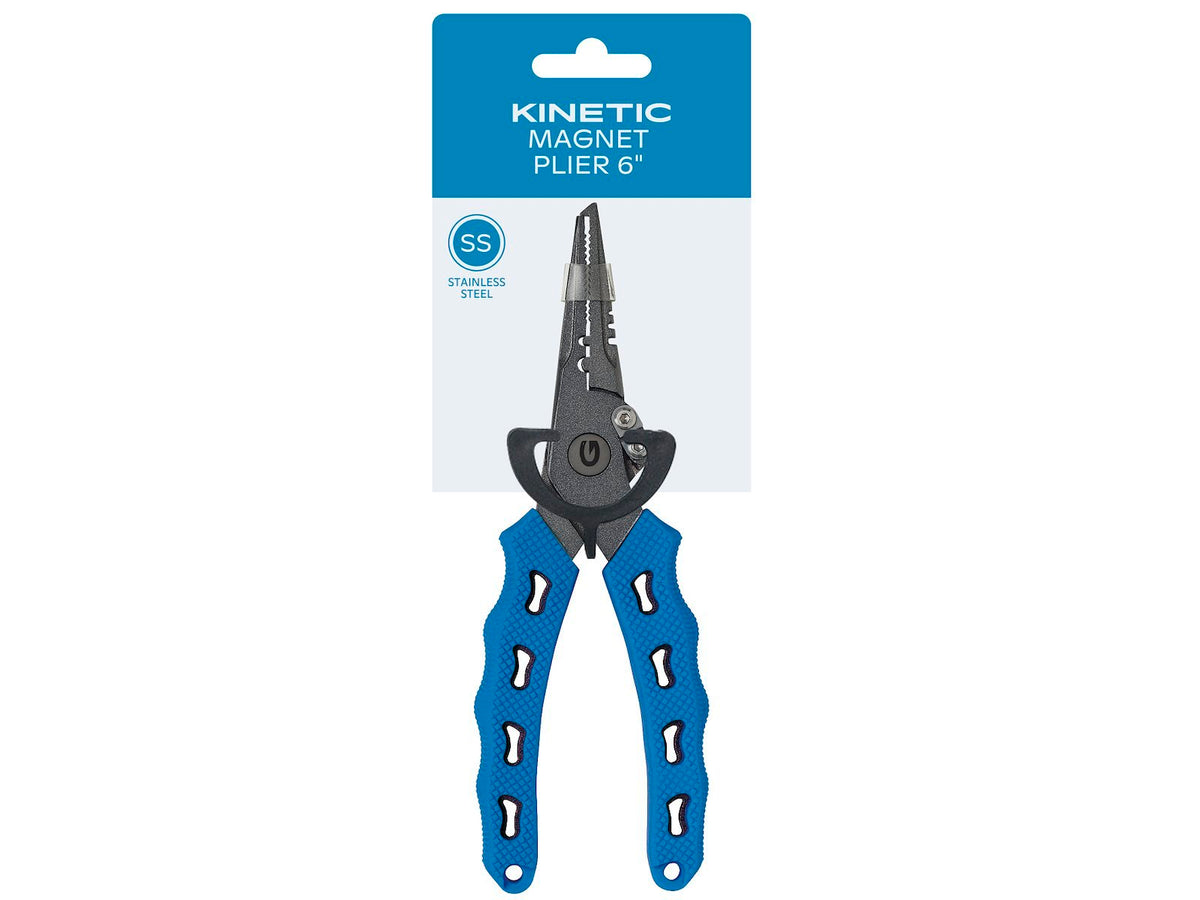 Kinetic SS Magnet Plier 15cm Blue - Haken & Zubehör