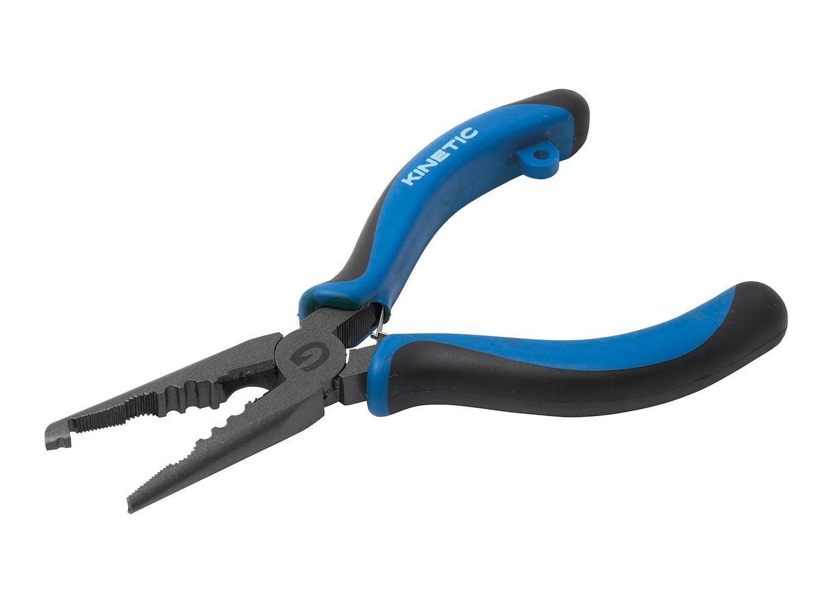 Kinetic CS Heavy Duty Splitring Plier Curved Nose 17 cm Blue/Black