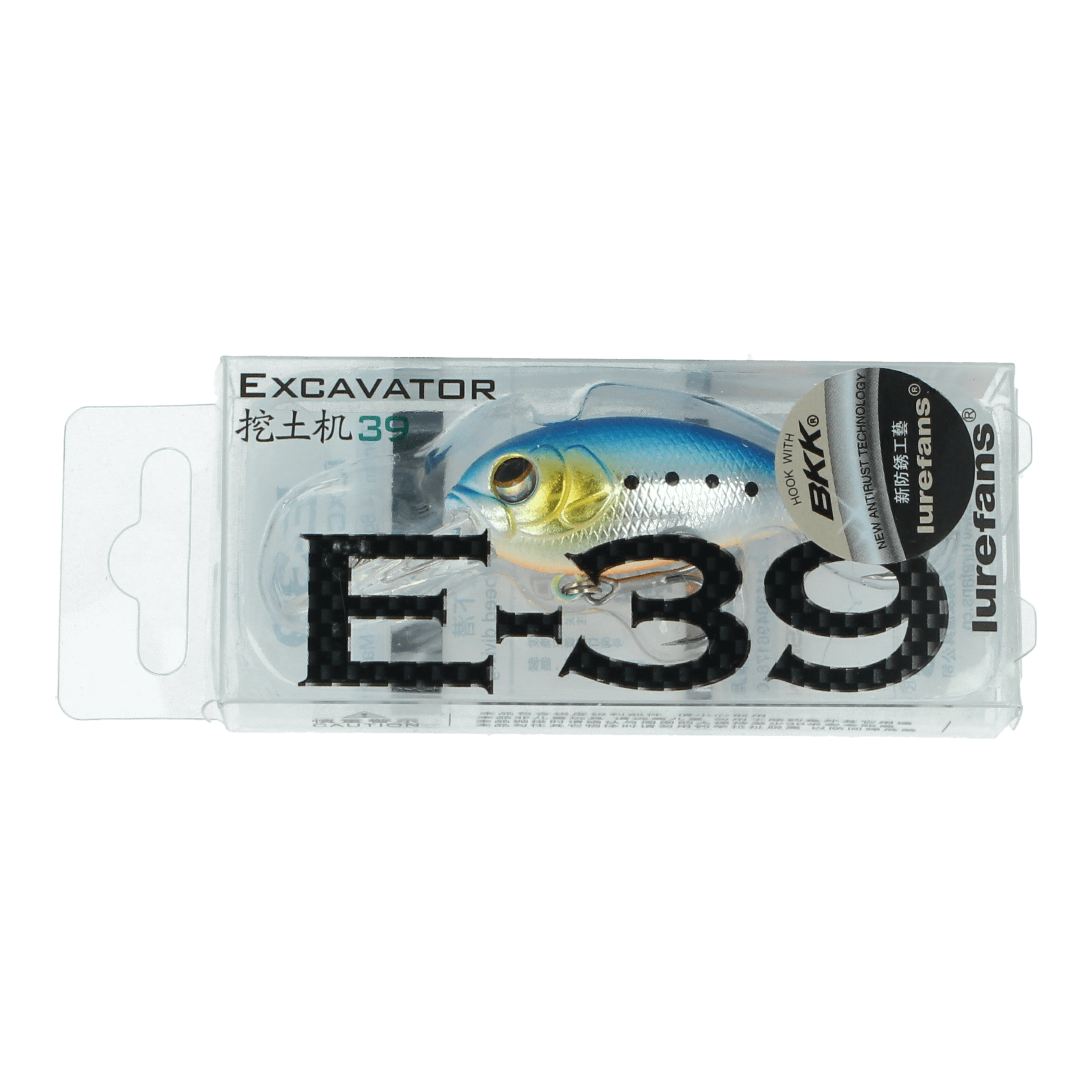 Lurefans Excavator E‑39 (3,9cm) - Floating Blue Back Orange Belly - Hardbait