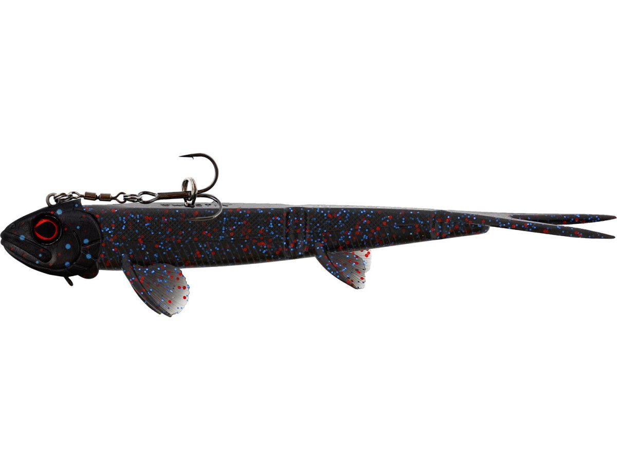 Westin Twinteez Pelagic V - Tail R 'N R 8" (21cm) - Rigged and Ready BLACK MAMBA - 