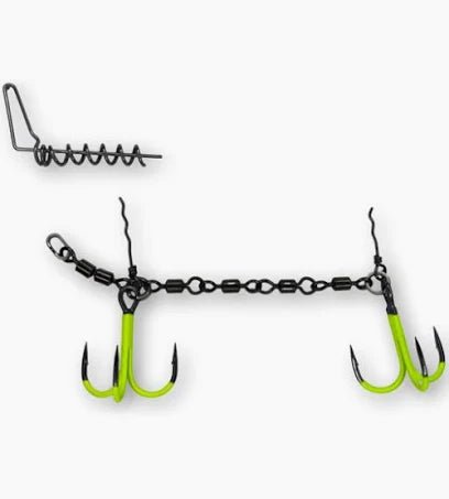 Pikecraft Swivel Kit UVC - 1 Stinger Rig (inkl. 1 Big Screw) XL - 2/0 - 