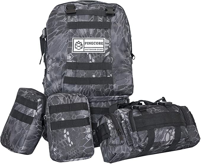 Pinecore Tracker Taktischer Rucksack 60L – MOLLE Outdoor & Trekking - Rucksack
