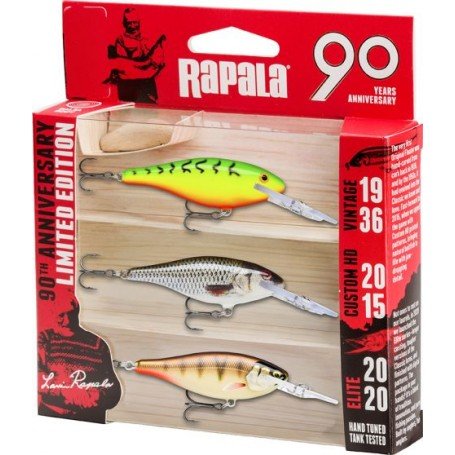 Rapala 90 Years Lure Kit – Limited Edition Shad Rap - 