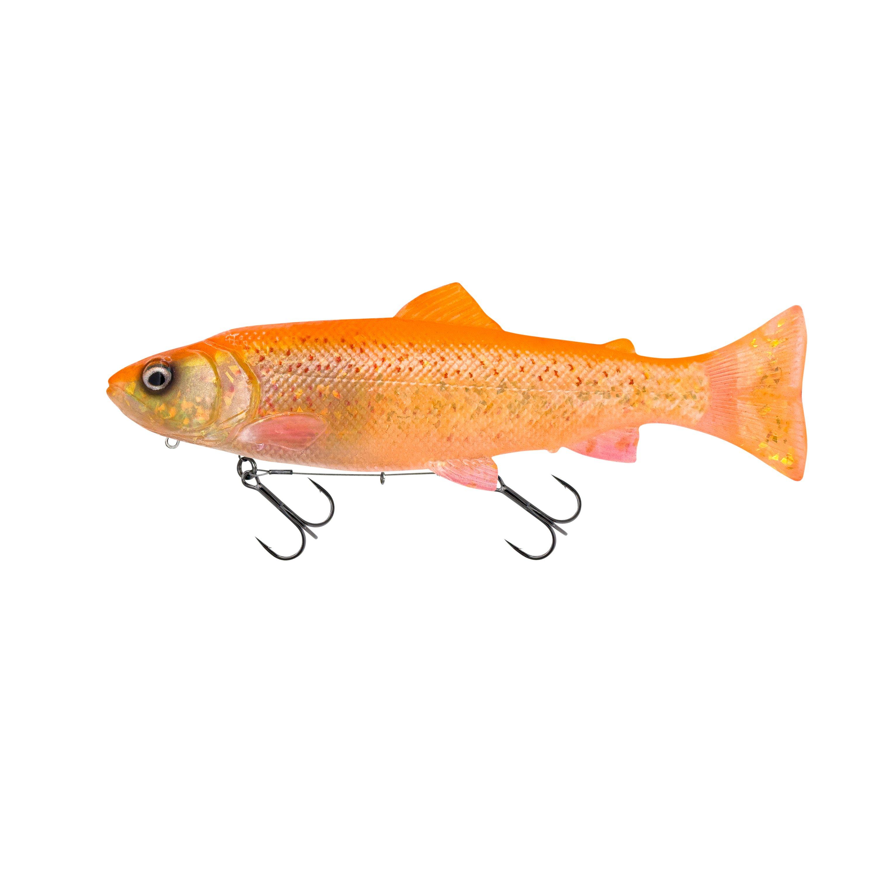 Savage Gear 3D Line Thru Pulsetail Trout - Swimbait für Hecht 16cm / 51g Clear Golden Albino - Swimbait