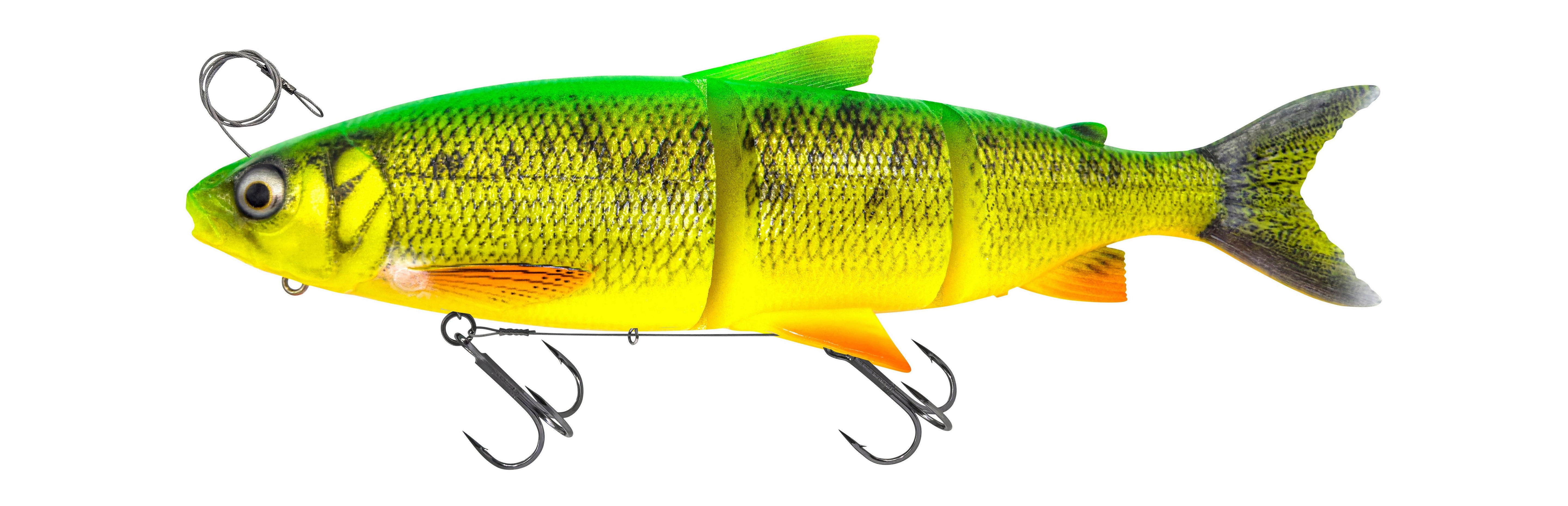 Savage Gear 3D Line Thru Whitefish - Realistische Soft Glidebait 22cm / 107g Fire Whitefish - Glidebait