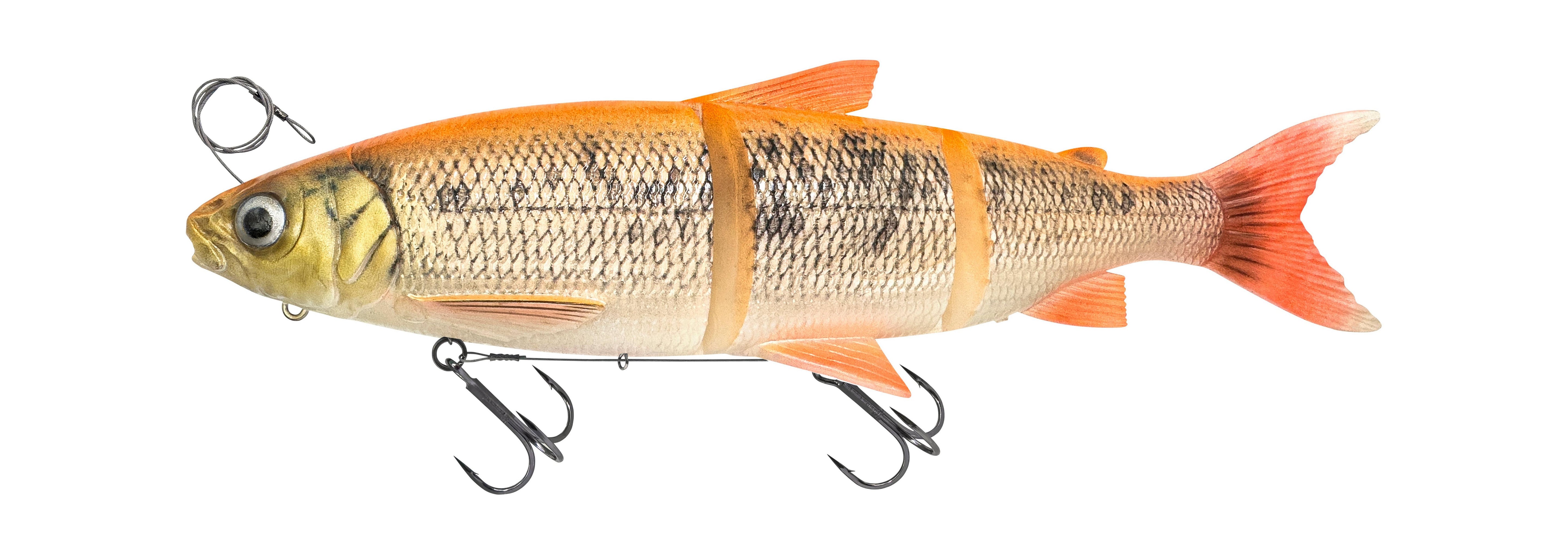 Savage Gear 3D Line Thru Whitefish - Realistische Soft Glidebait 22cm / 107g Golden Albino - Glidebait