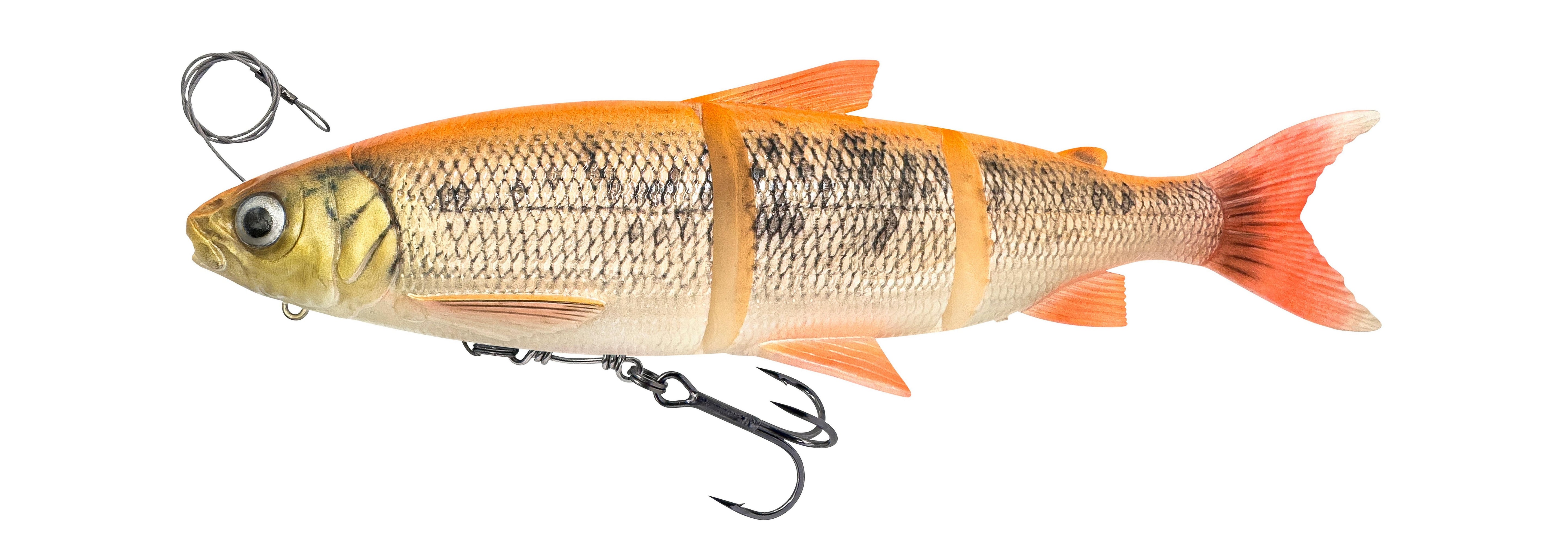 Savage Gear 3D Line Thru Whitefish - Realistische Soft Glidebait 17cm / 53g Golden Albino - Glidebait