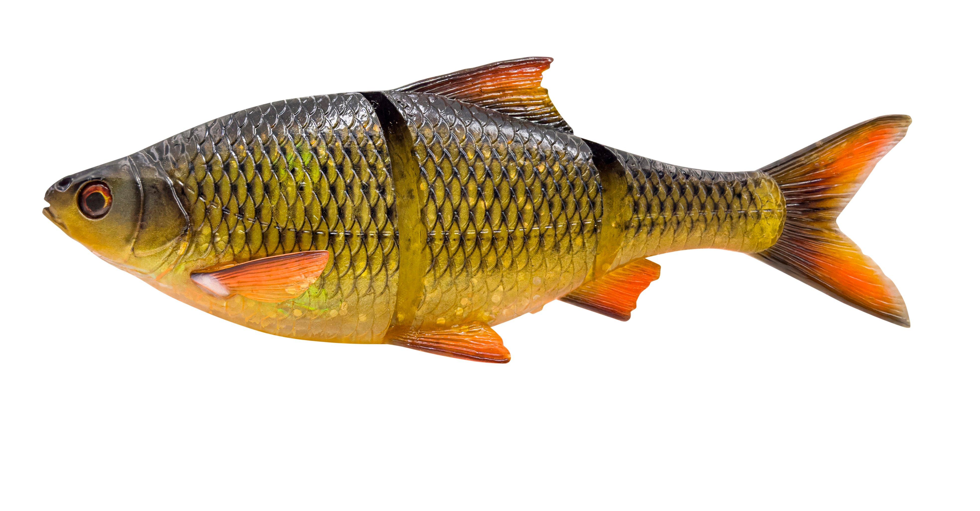 Savage Gear 3D LT Roach - Line Thru Swimbait für Hecht 18cm Slow Sinking Clear Rudd - Gummiköder