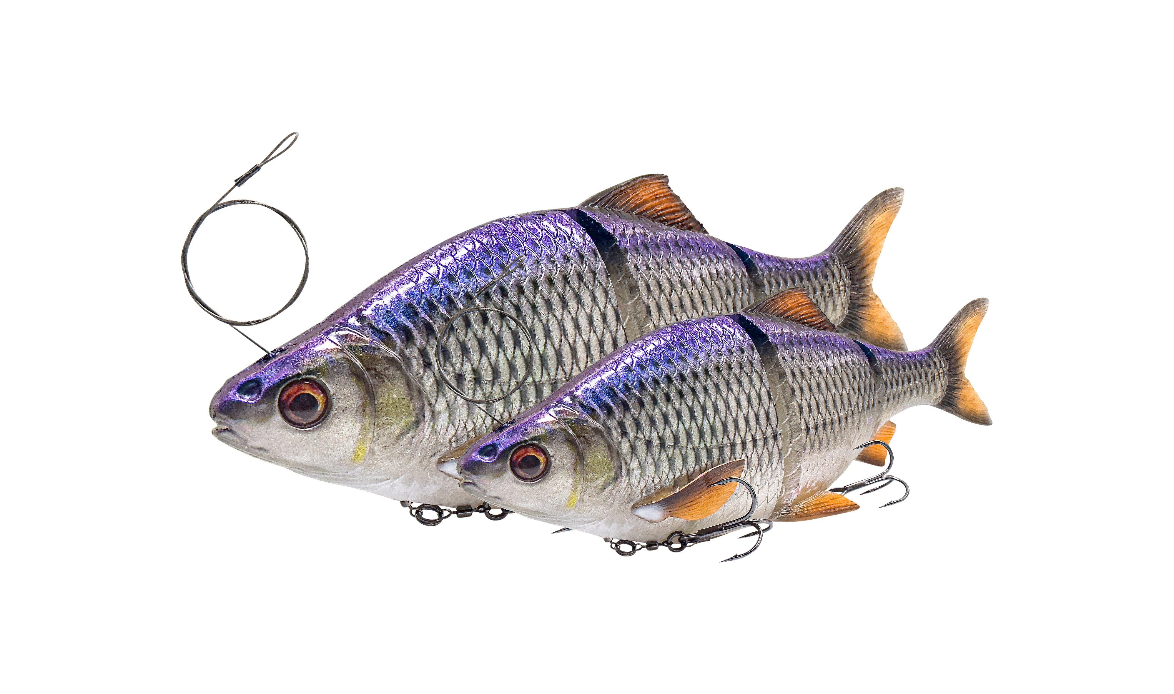 Savage Gear 3D LT Roach - Line Thru Swimbait für Hecht 18cm Slow Sinking Clear Rudd - Gummiköder