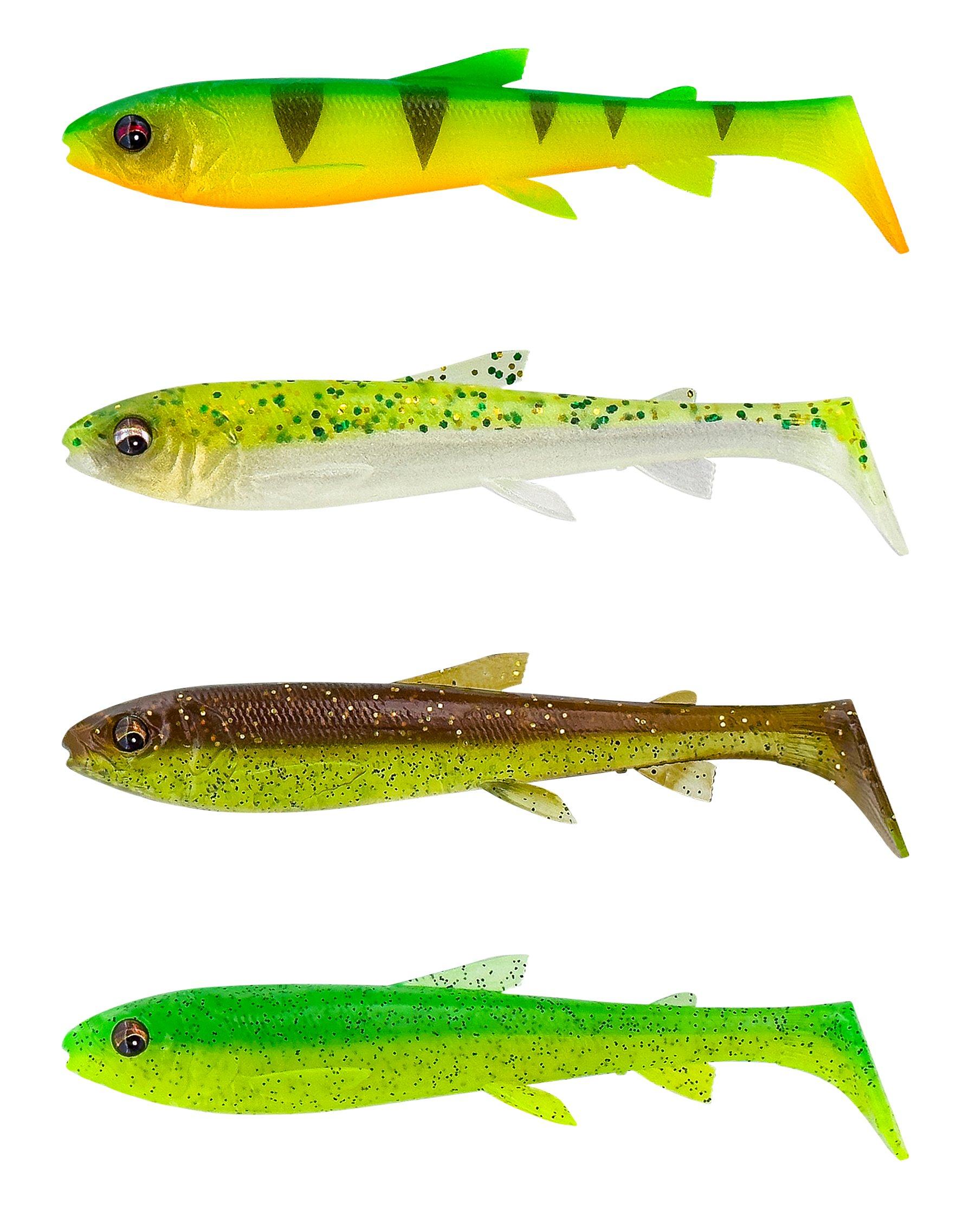Savage Gear 3D Whitefish Shad 9cm / 4 Stk Dark Water Mix - 