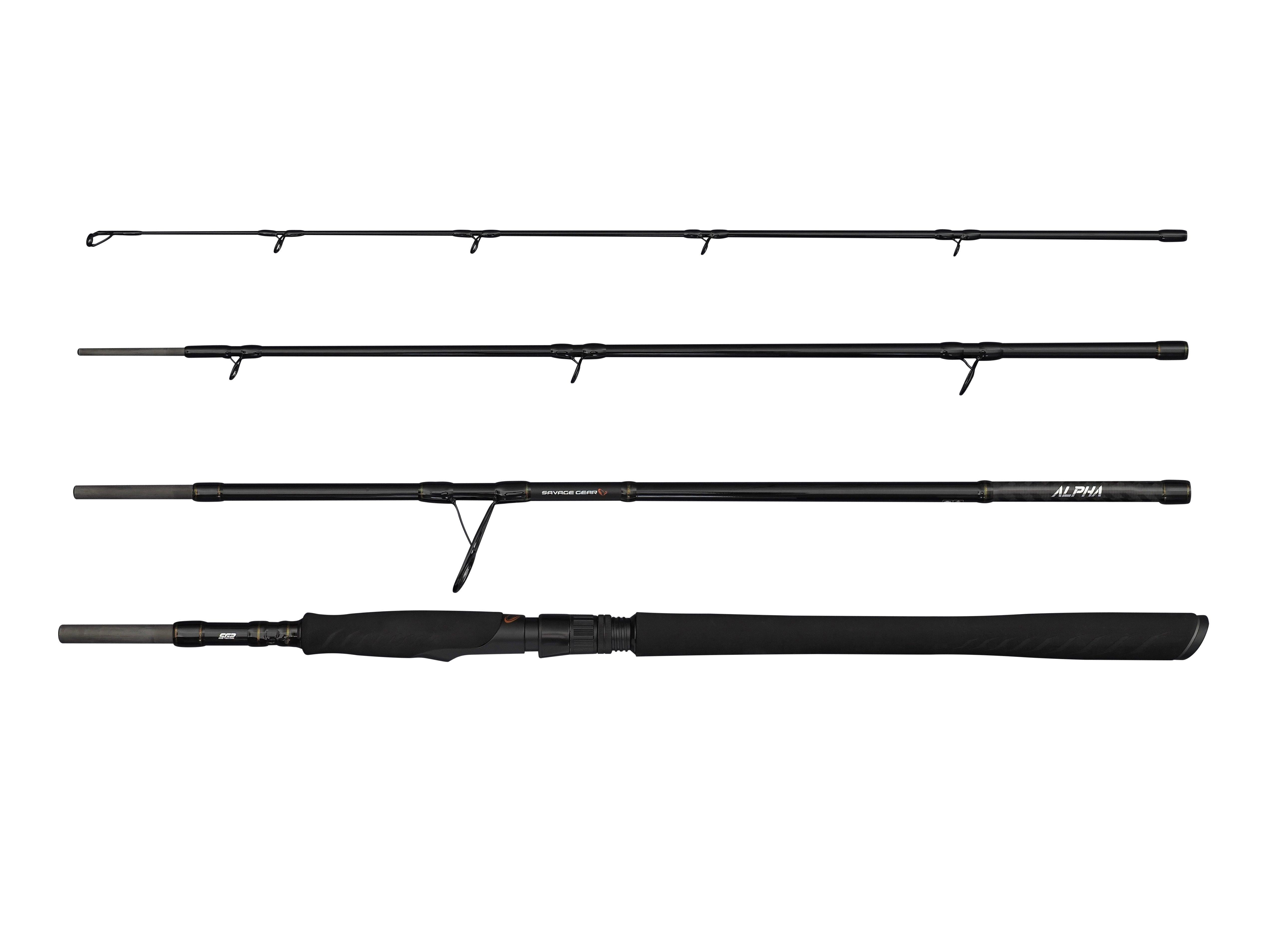 Savage Gear Alpha SG2 Big Bait TR Reise - Spinnrute - 2.43m / 50 - 110g 2.43m / 50 - 110g - Angelrute - reiserute - spinning