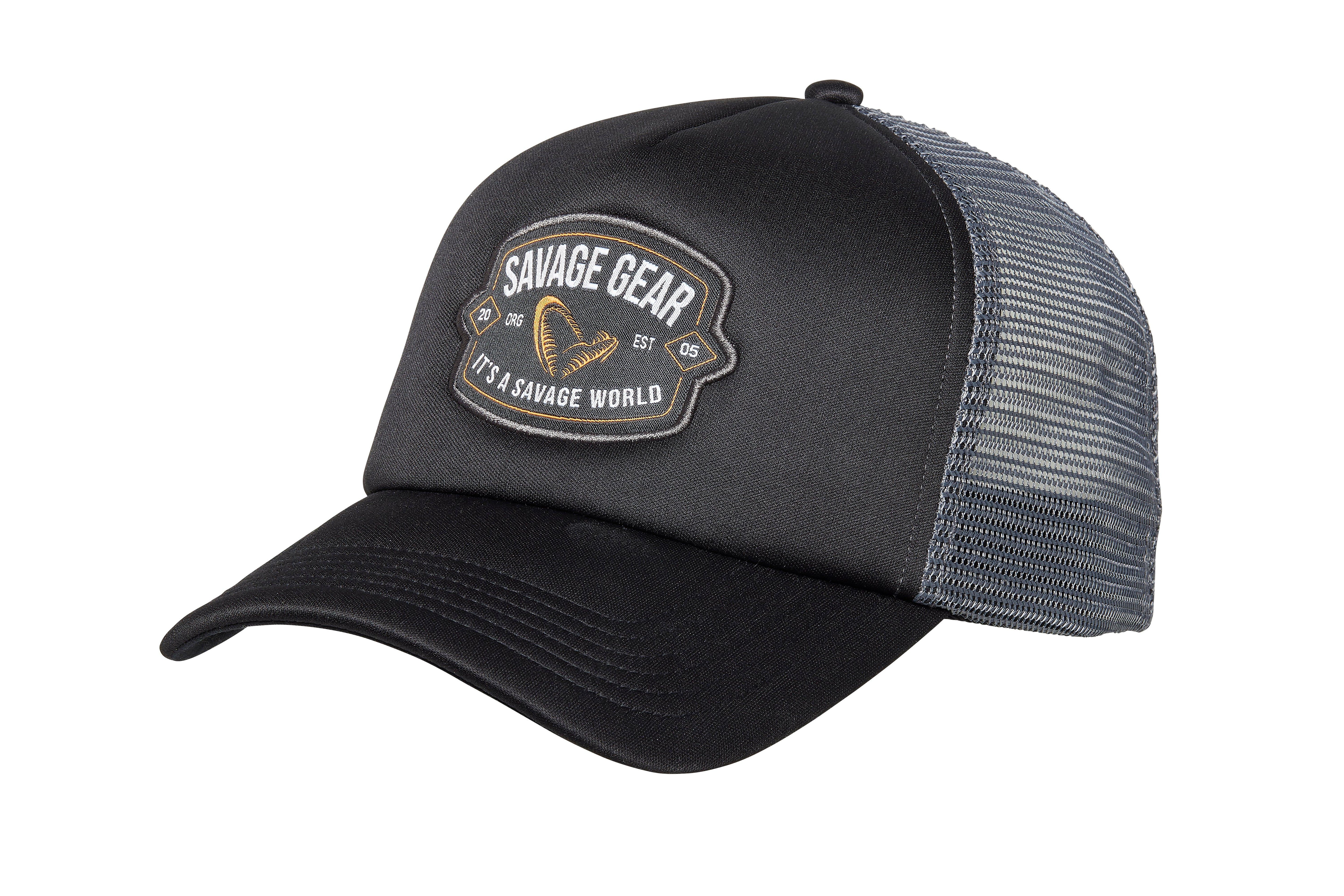 Savage Gear Badge Trucker Cap - Black Black - Merch / Cap