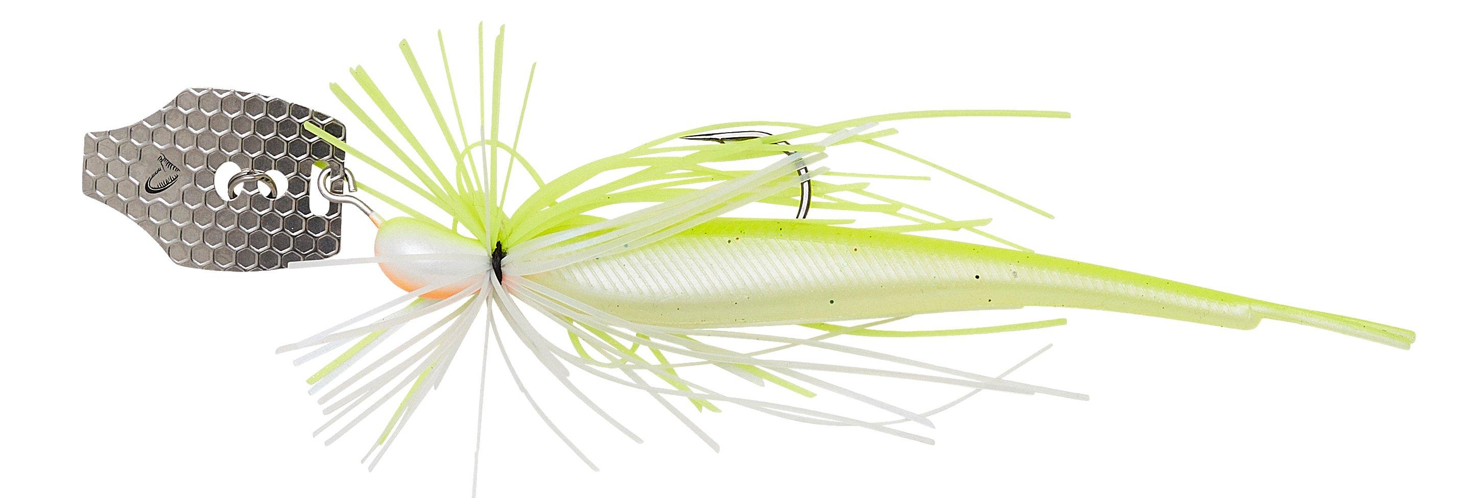 Savage Gear Crazy Swim Jig - Chatterbait 12,5cm / 20g Yellow White - 