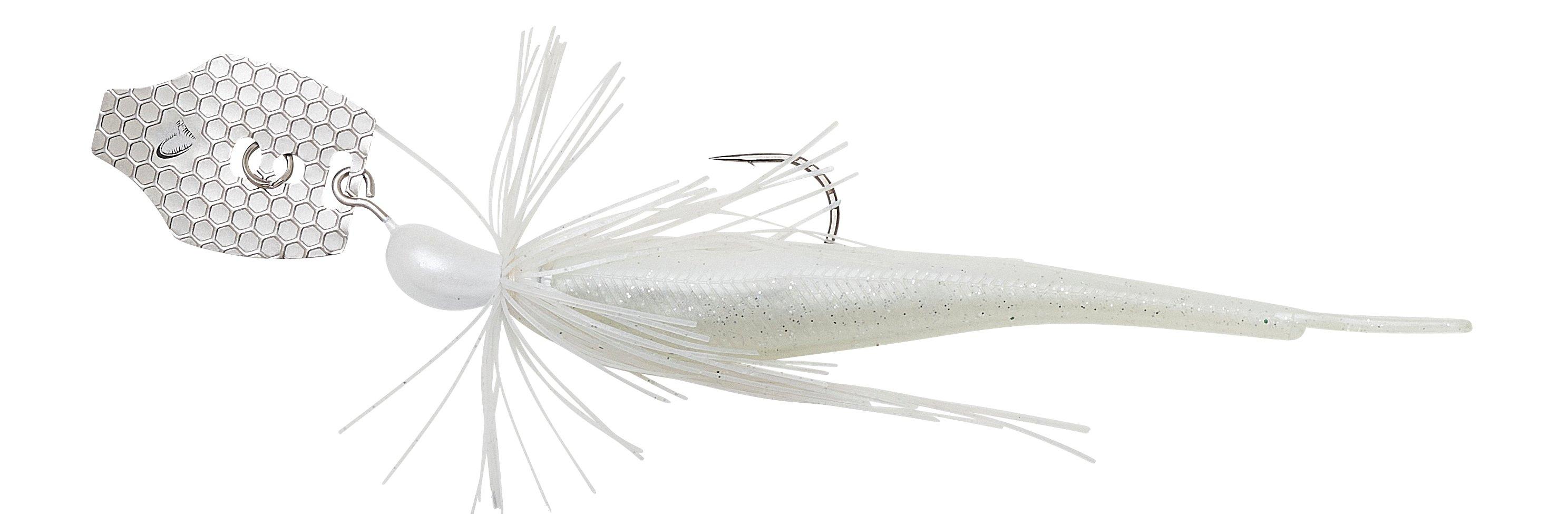 Savage Gear Crazy Swim Jig - Chatterbait 12,5cm / 20g White Silver - 