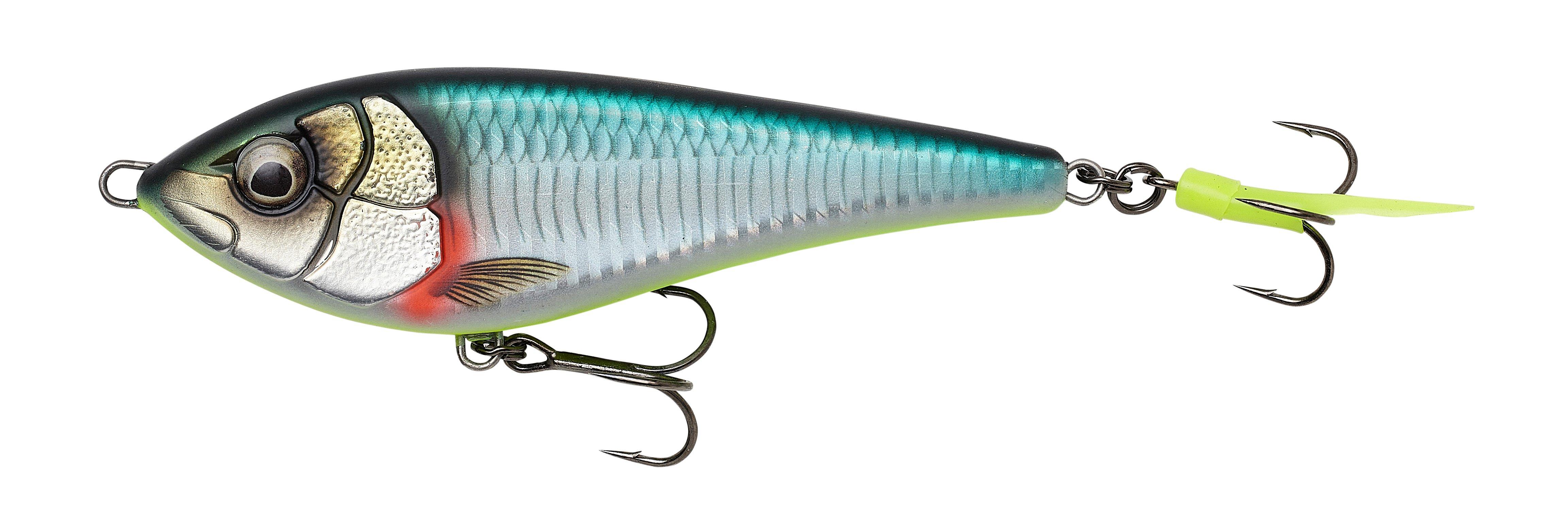 Savage Gear Deviator Swim – Glidebait für Hecht & Zander 10,5cm / 35g Green Silver - Glidebait