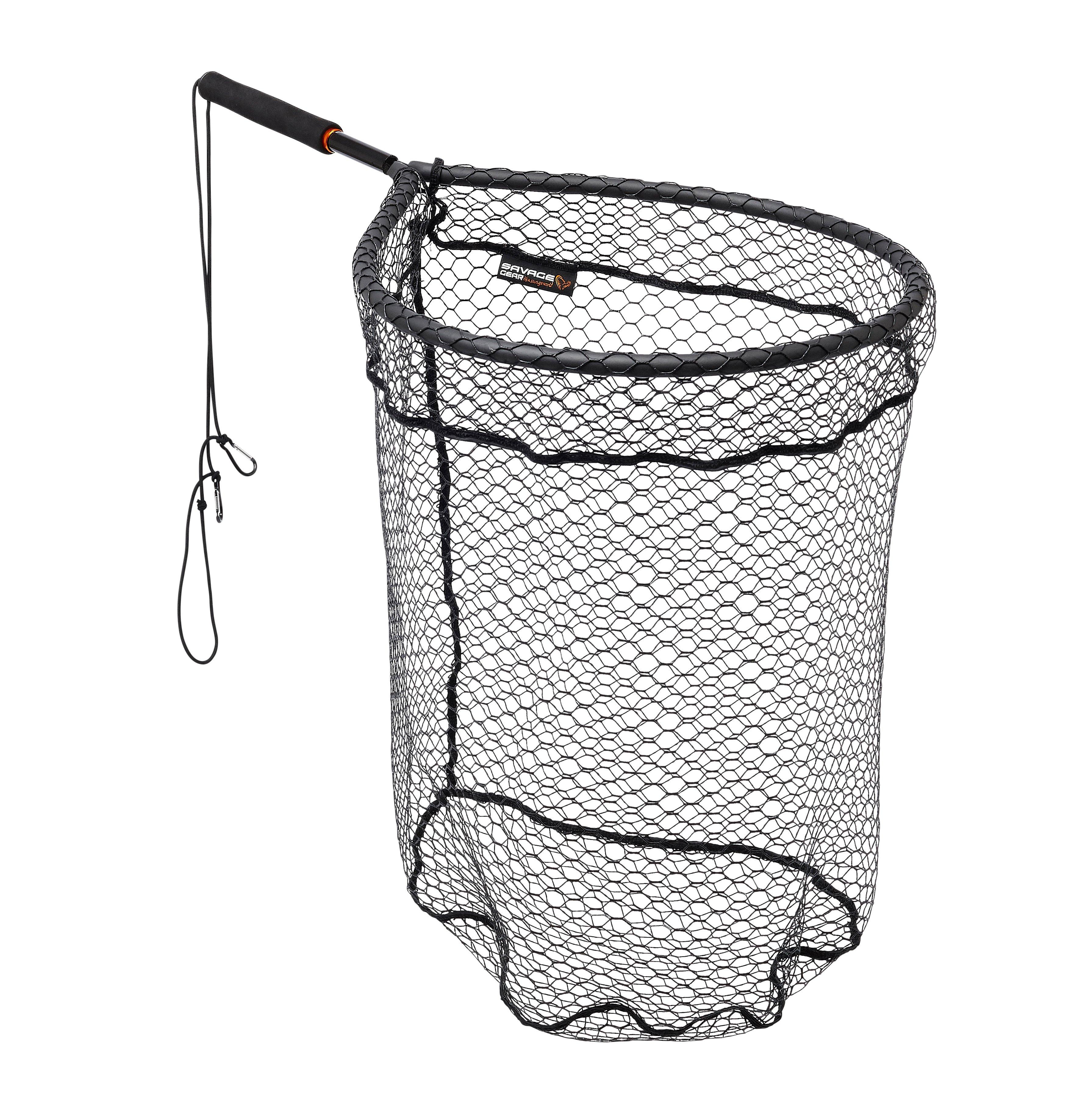Savage Gear Pro Finezze Net With Scale - Kescher mit integrierter Waage M mit 5kg Waage - Kescher