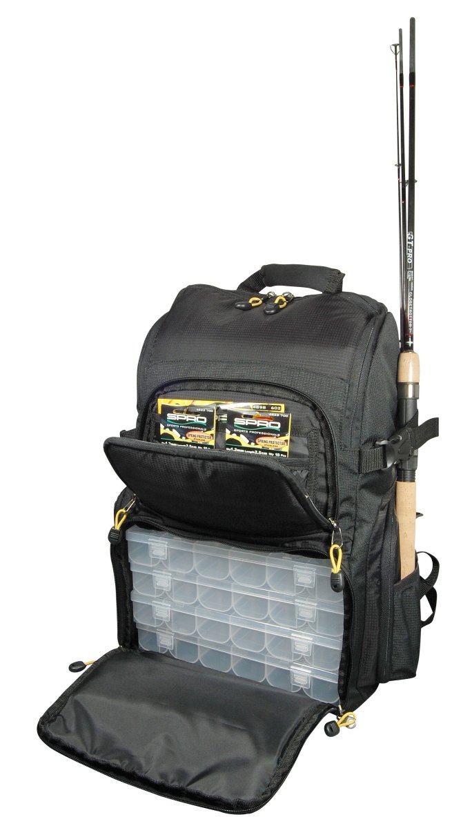 Spro Back Pack + 4 Boxes - Angeltasche