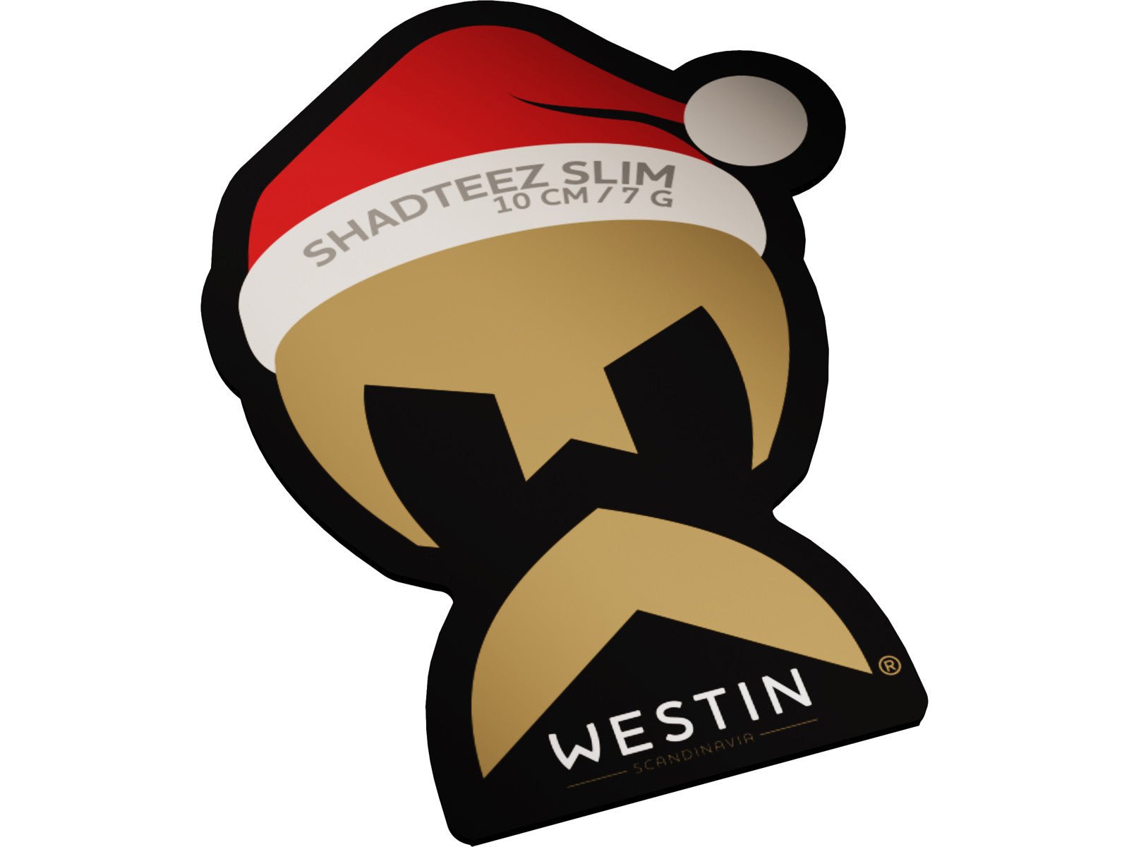 Westin ShadTeez Slim R ’N R 10 cm – Christmas Edition 2025 | 7 g, 4/0 Haken, Ready to Fish - Kunstköder - Softbaits - Gummifische