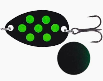 Westin Fidusen 3,2cm - 2,8g Forellen Spoon Black / Green Dots - Spoons