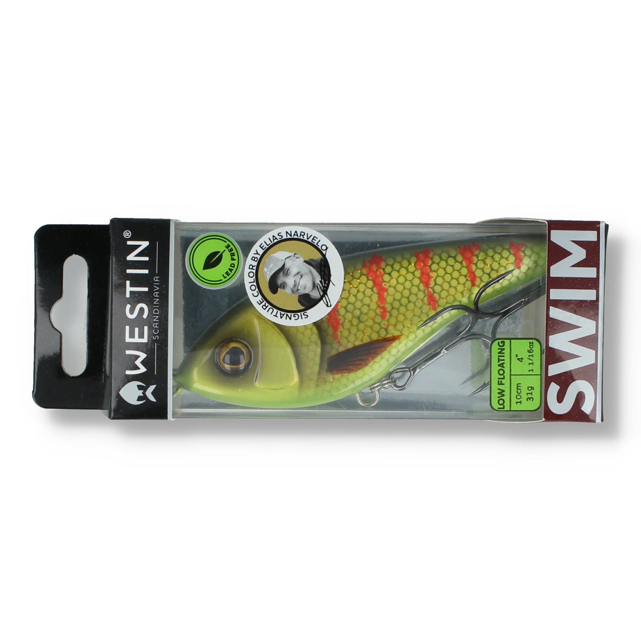 Westin Swim Glidebait 10 cm – Low Floating 3D UV Copper Perch - 