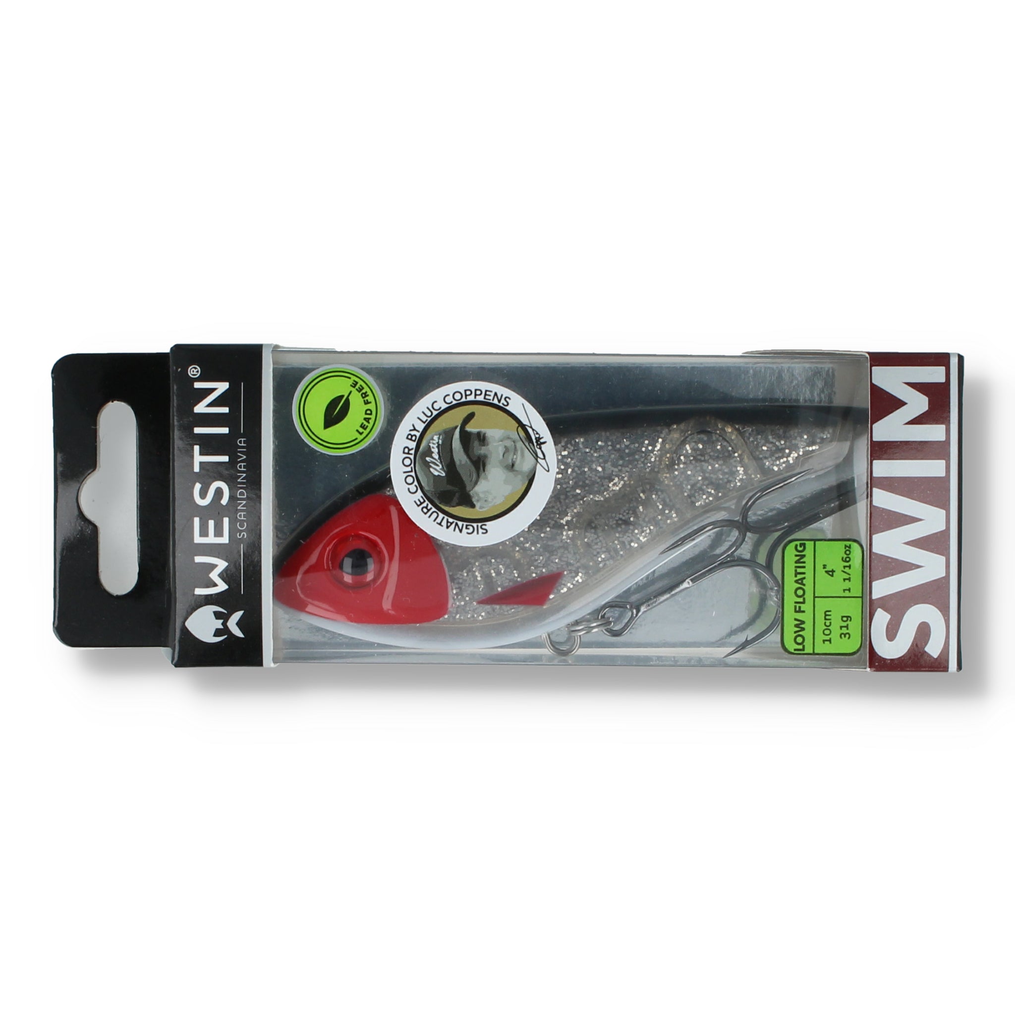 Westin Swim Glidebait 10 cm – Low Floating Silver Redhead - 