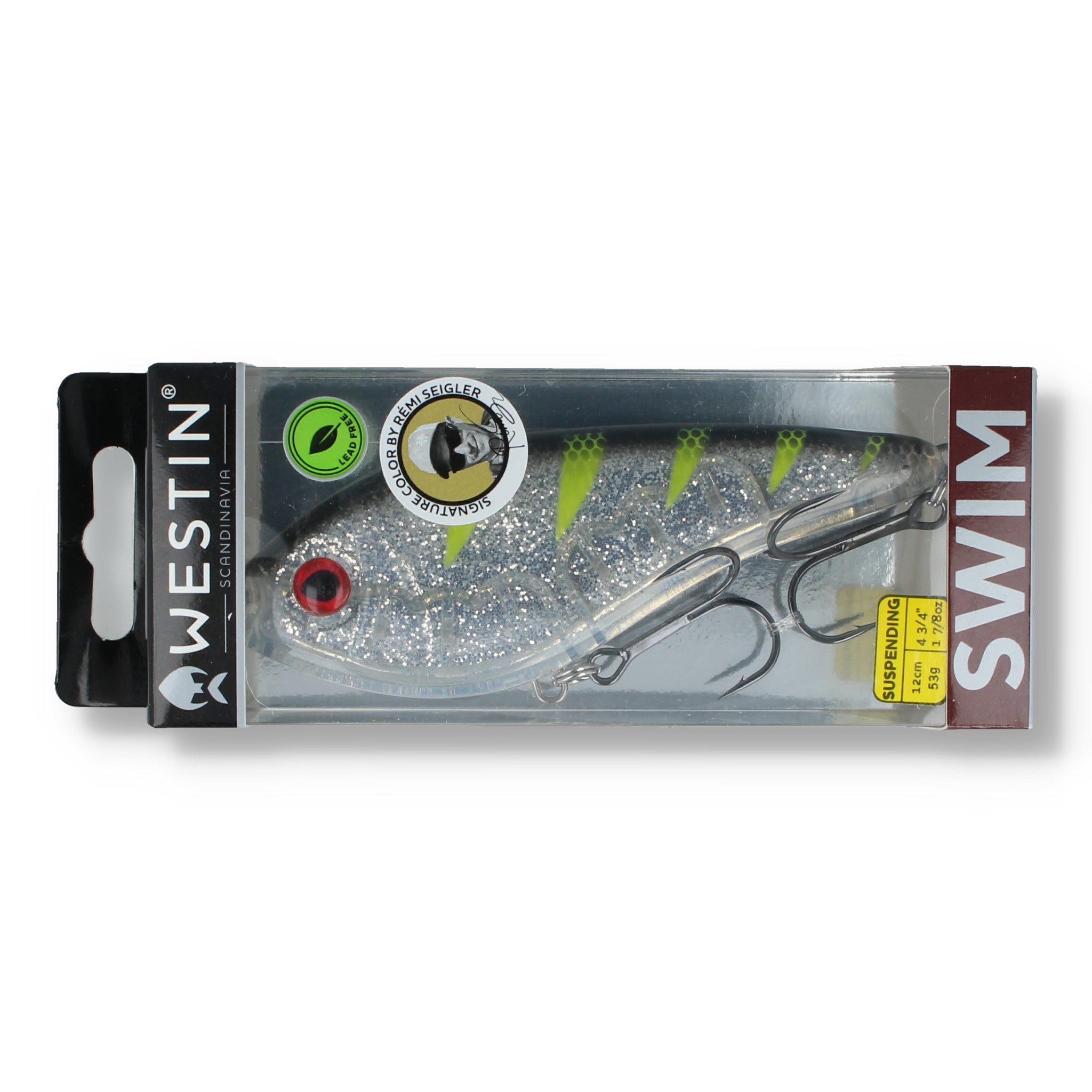 Westin Swim Glidebait 12cm (4,7") - Suspending 3D Yellow Light - Kunstköder