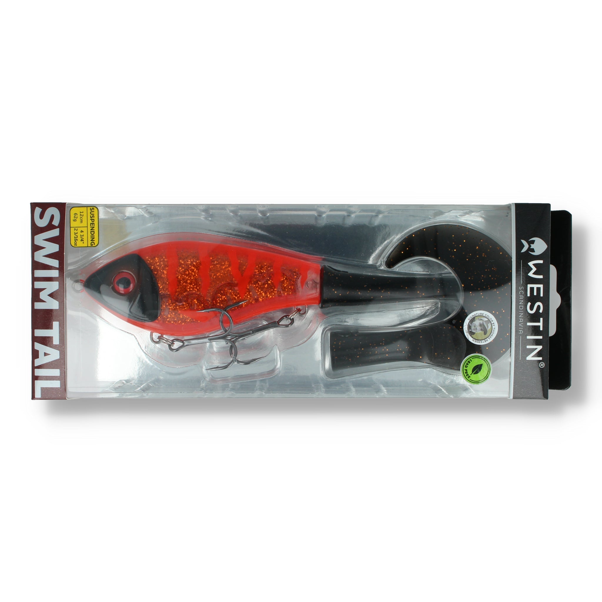 Westin Swim Tail 12cm (4,7) - Suspending & Sinking Suspending Dark Copper - Kunstköder