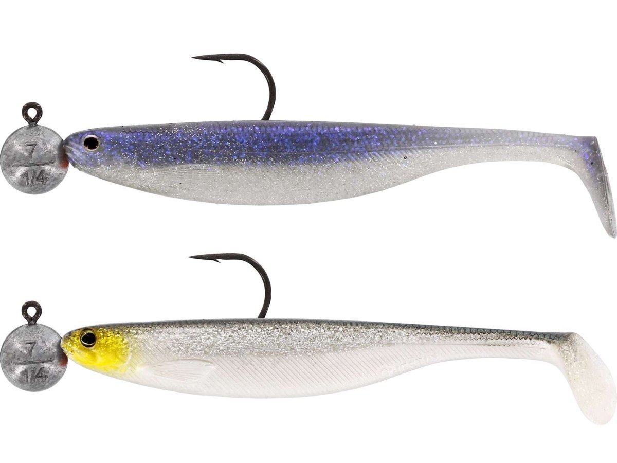 Westin Shadteez Slim R 'N R 12cm (4.7") Rigged and Ready - 2 Stück CLEAR WATER MIX 2 - Kunstköder